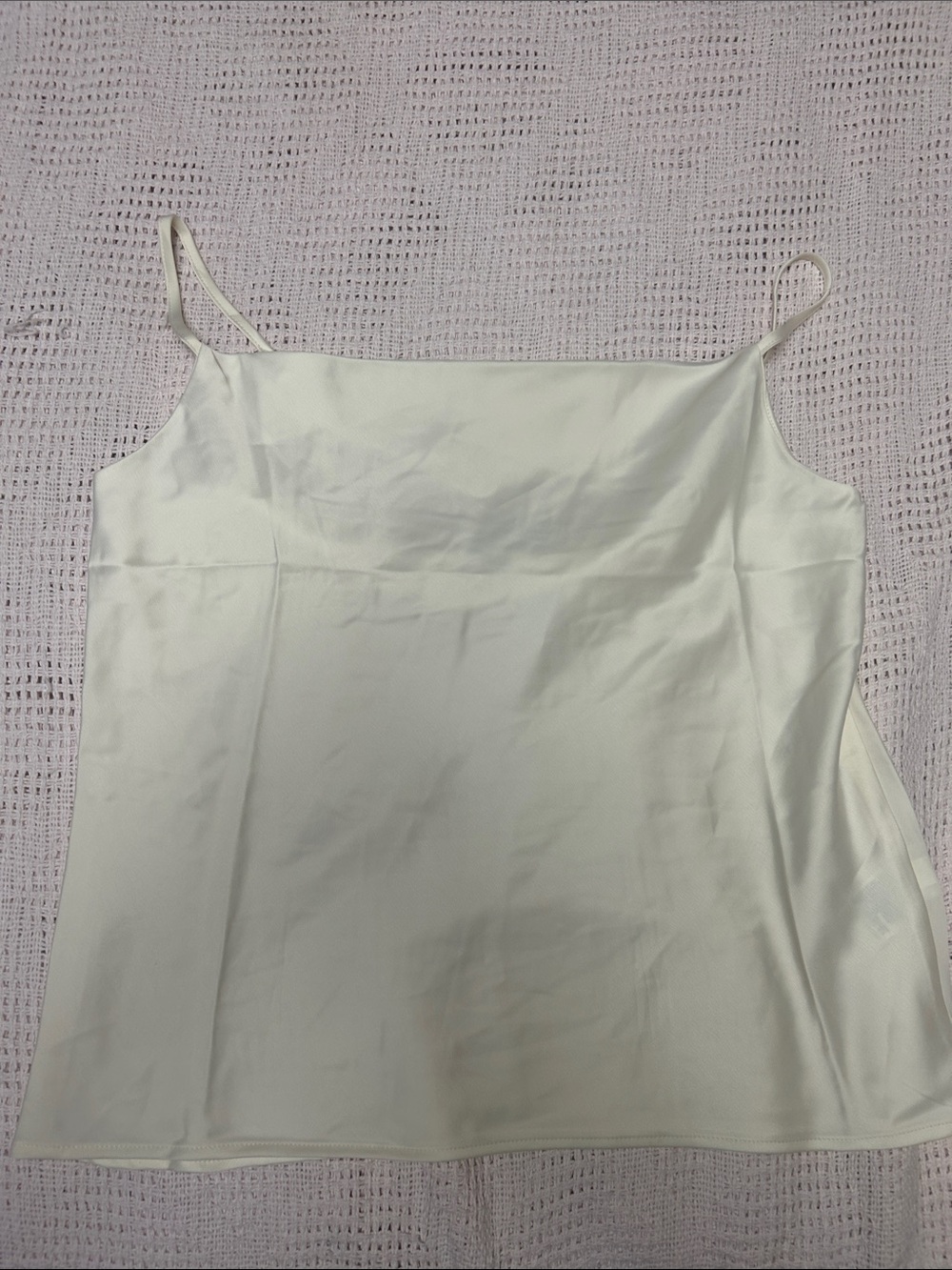 Banana Republic Cream Satin Spaghetti-Strap Cami